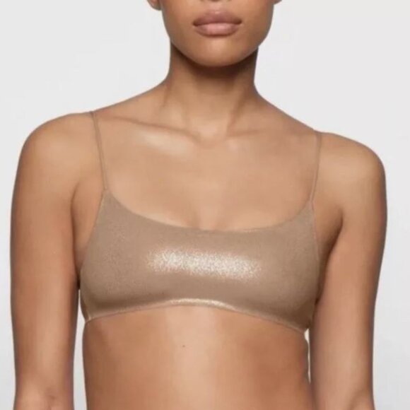 Skims Naked Shine Scoop Bralette - Picture 2 of 5